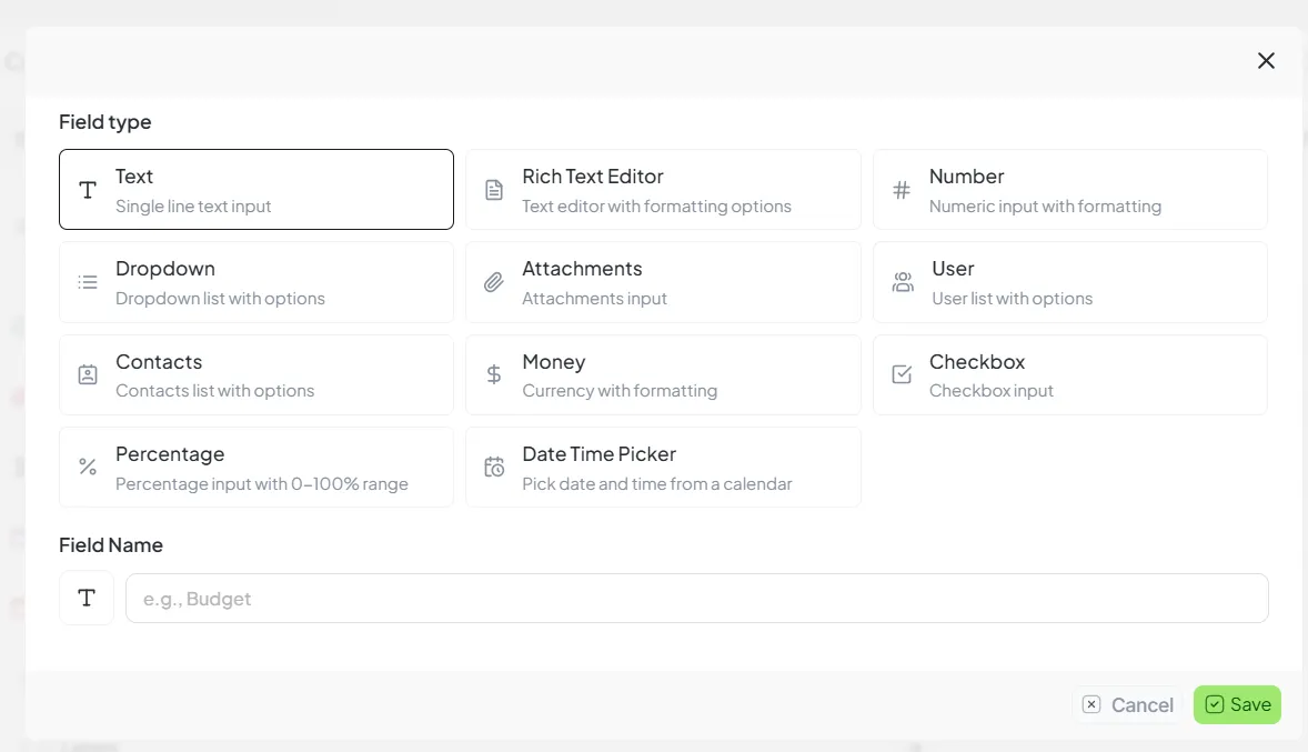 Custom Fields Overview